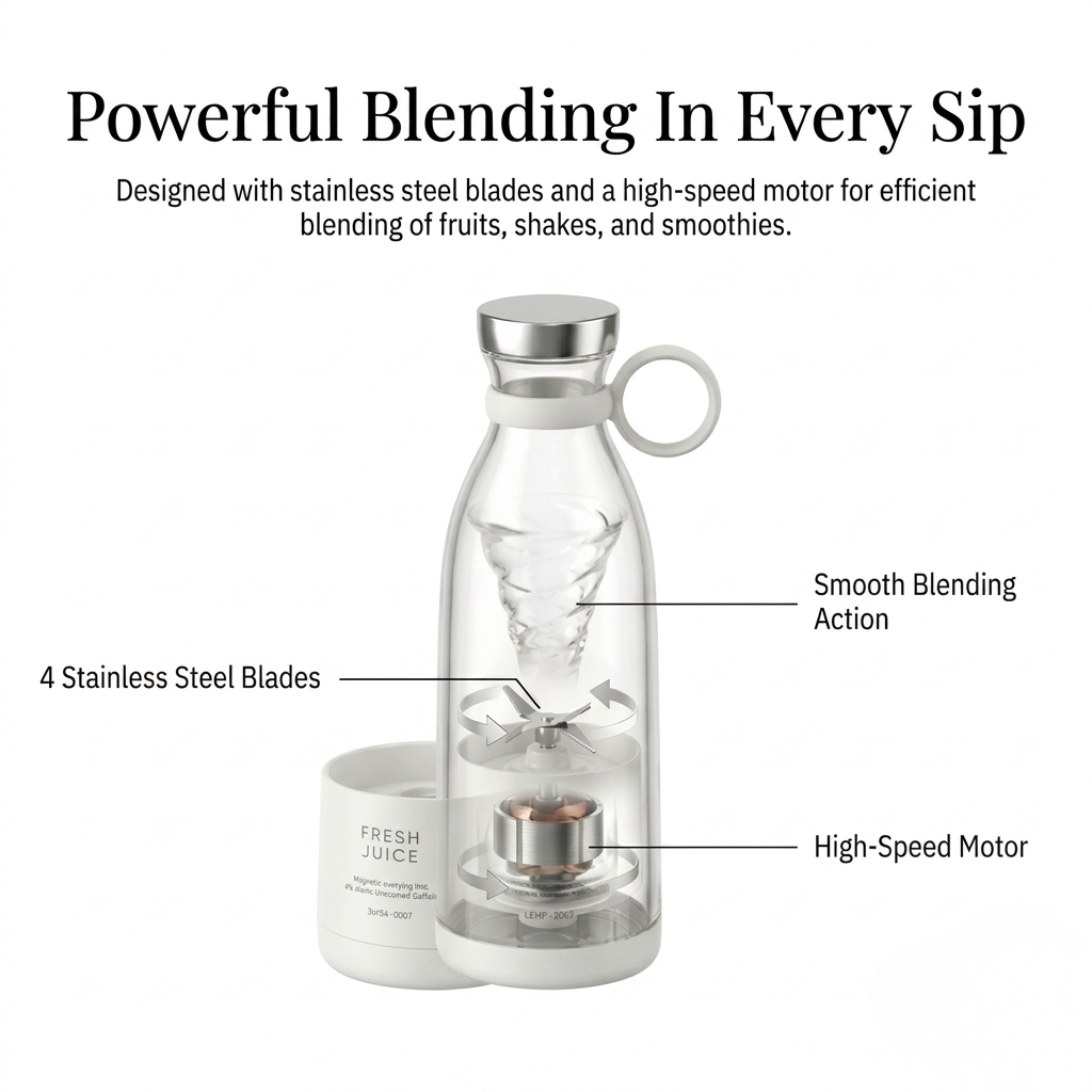 Portable Electric Juicer Blender