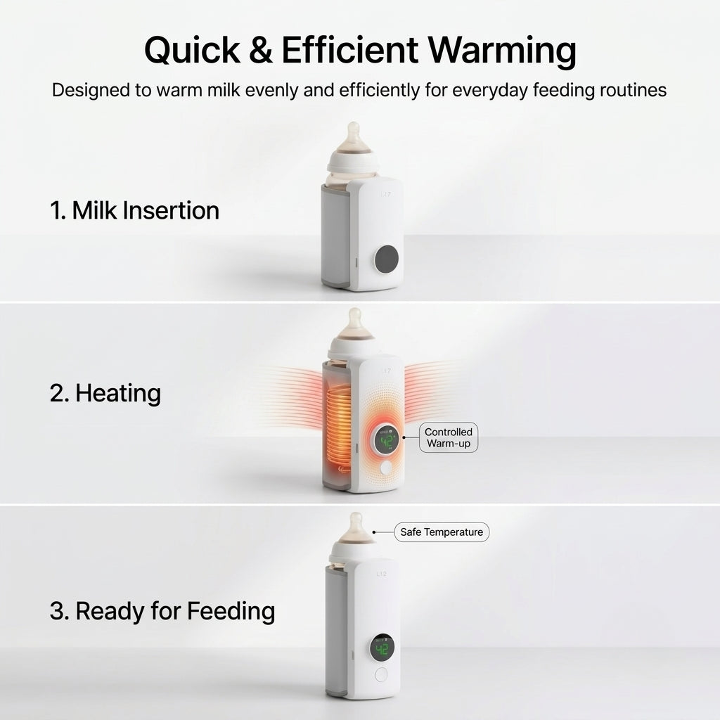 Portable Wireless Baby Bottle Warmer