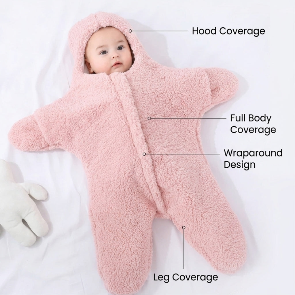 Cozy Star Baby Quilt Swaddle
