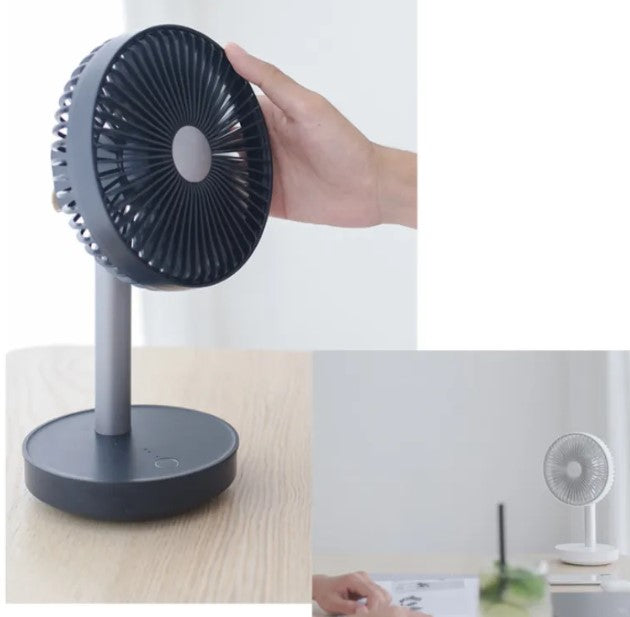 Zenvia Touchscreen Desk Fan – Silent Portable Cooling with LED Display