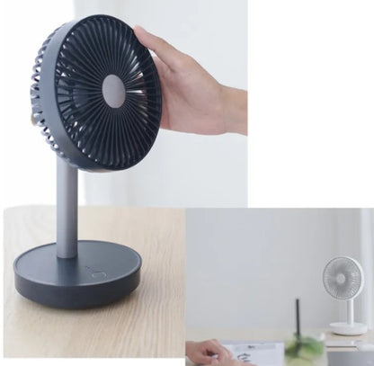 Zenvia Touchscreen Desk Fan – Silent Portable Cooling with LED Display