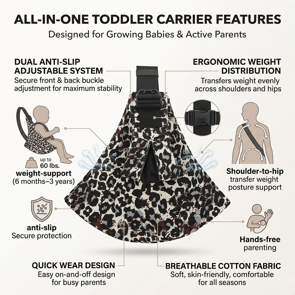 Portable One-shoulder Strap For Big Baby