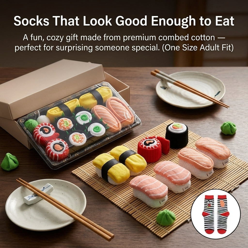 Unisex Sushi Socks