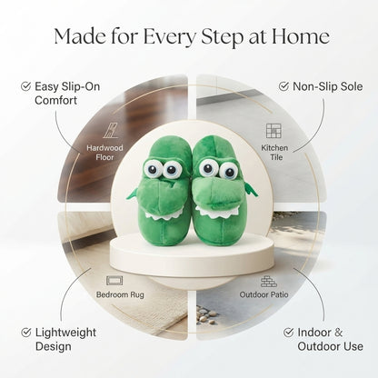 Snuggle Mouth Plush Slippers