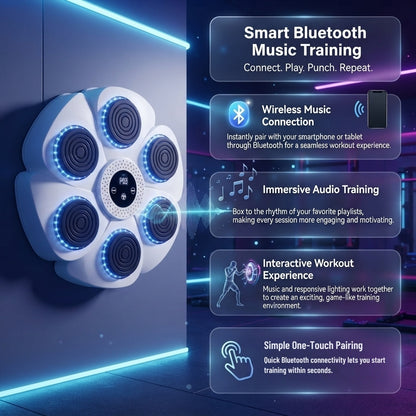 Smart Bluetooth Wireless Boxing Fitness Kit – Home Exercise Equipment