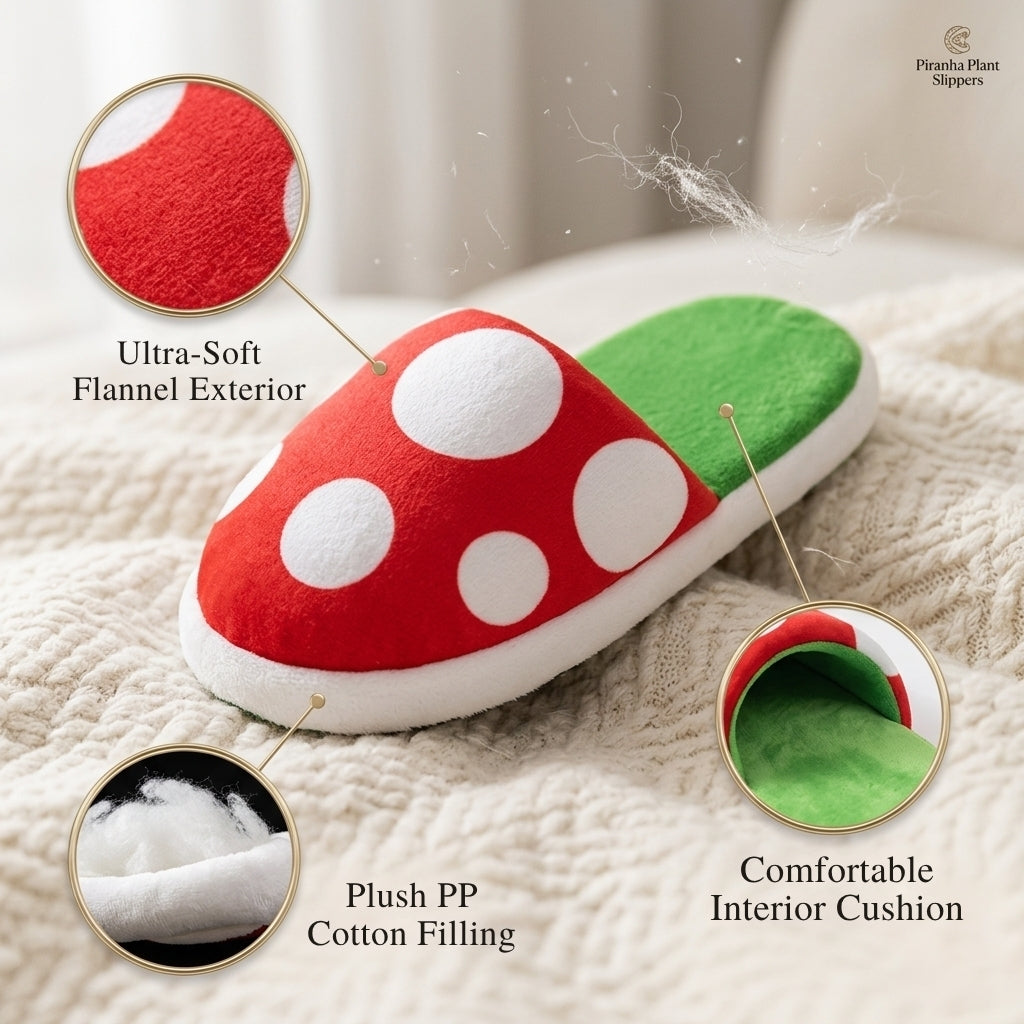 Multifunctional Mushroom Piranha Plush