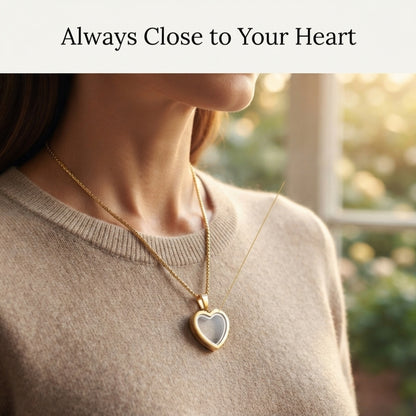 Heartfelt Remembrance: Stainless Steel Heart-Shaped Cremation Pendant